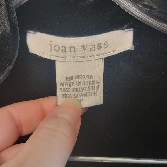 Joan Vass‎ Black Velvet Career Blazer Size 3p 16 - Picture 3 of 9